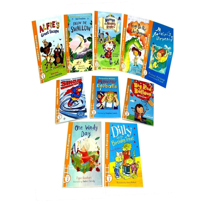Reading Ladder Read-Along Library 30-book box set featuring Flat Stanley stories in paperback, ideal for young readers.