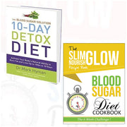 Blood Sugar Solution and 10-Day Detox Diet books by Scott Baptie and Iota Publishing, paperback collection set.
