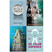 Collection of four non-fiction books including "A Bit of a Stretch," "The Prison Doctor," and "This Is Going To Hurt" by Atlantic Books.