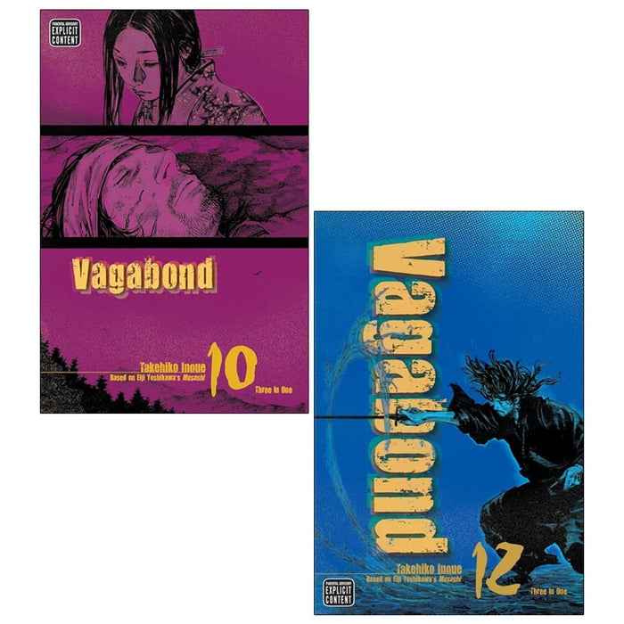 Vagabond vizbig ed gn 2 Books Collection Set by Takehiko Inoue (Series 4 Book 10,12)