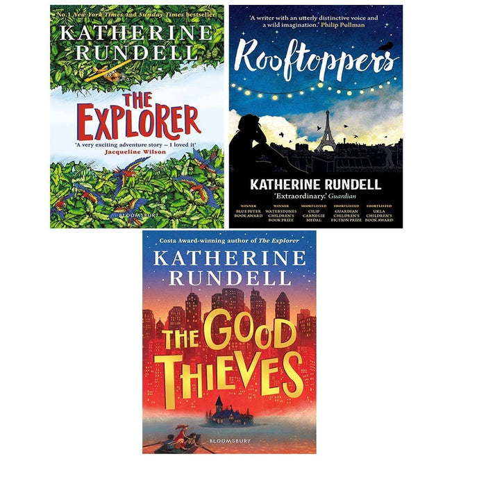 Katherine Rundell Collection 3 Books Set (Good Thieves, Rooftoppers, Explorer)