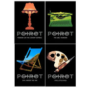 Chercule Best of Poirot 4 Books Set by Agatha Christie (The ABC Murders ,Evil Under The Sun, The Murder On The Orient Express, Five Little Pigs) - The Book Bundle