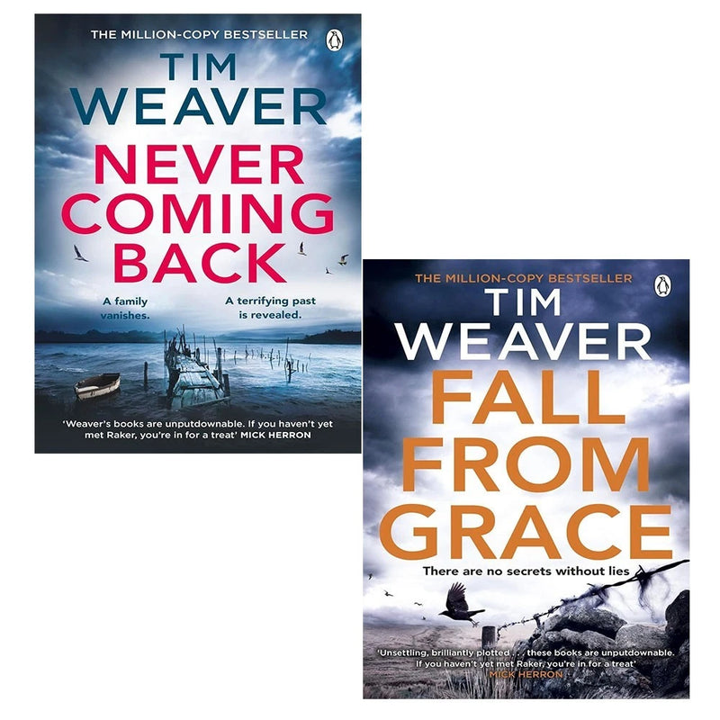 David Raker Series 2 Books Collection Set By Tim Weaver (Never Coming Back & Fall From Grace) - The Book Bundle