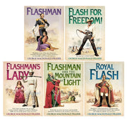Flashman Papers Series 5 Books Set by George MacDonald Fraser (Flashman and The Mountain of Light, Flash for Freedom!, Flasman`s Lady, Flashman, Royal Flash ) - The Book Bundle