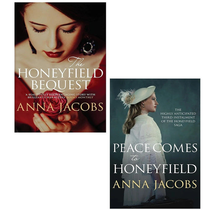 Honeyfield Series 2 Books Collection Set by Anna Jacobs (The Honeyfield Bequest & Peace Comes to Honeyfield)
