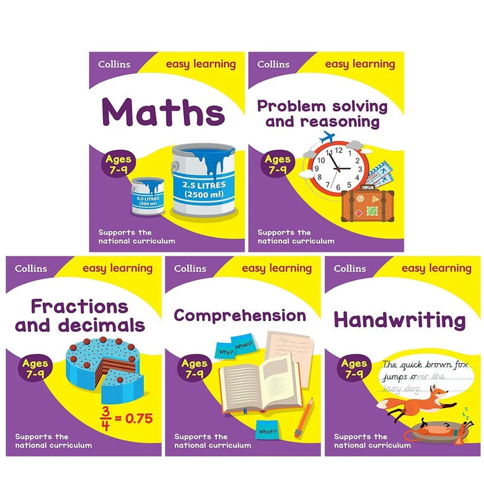 Collins Easy Learning KS2 Collection 5 Books Set Ages 7-9: Ideal home learning