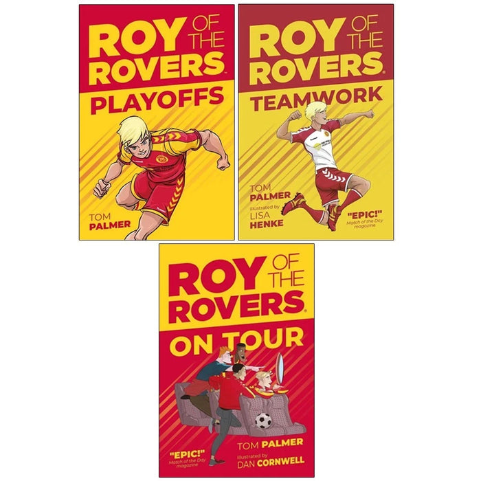 Roy of the Rovers 3 Books Collection Set by Tom Palmer(Playoffs,Teamwork,On Tour)