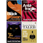 Nassim Nicholas Taleb Collection 4 Books Set (Swan,Antifragile, Bed of Procrustes,Skin in the Game) - The Book Bundle