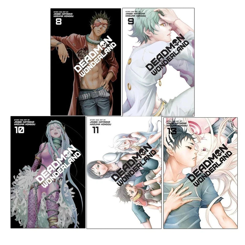 Deadman Wonderland Vol.8, 9, 10, 11, 13 Collection 5 Books Set by Jinsei Kataoka - The Book Bundle