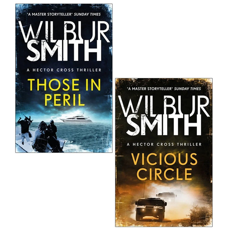 Wilbur Smith Hector Cross Series 2 Books Set (Those in Peril, Vicious Circle) - The Book Bundle