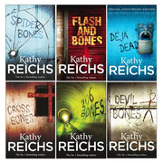Temperance Brennan Series 6 Books Collection Set By Kathy Reichs (Deja Dead: The classic forensic thriller, Cross Bones Devil Bones, 206 Bones ,Spider Bones, Flash and Bones) - The Book Bundle