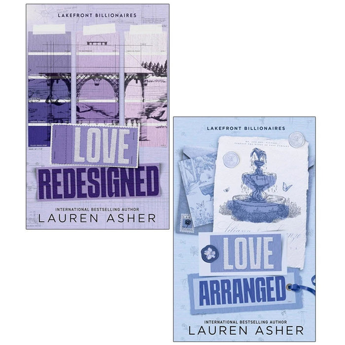 Lakefront Billionaires Series 2 Books Collection Set by Lauren Asher( Love Redesigned  & Love Arranged)