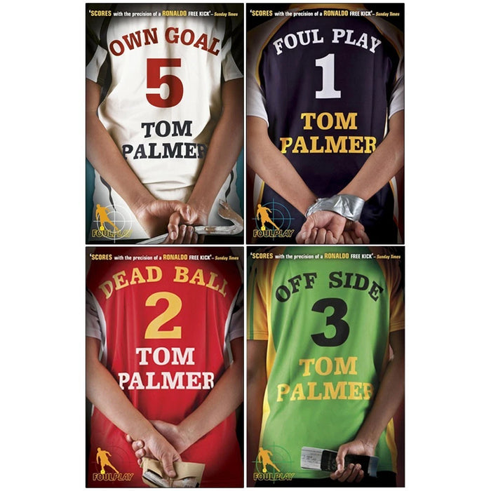 Tom Palmer Football Detective 4 Books Collection(Own Goal,Dead Ball,Off Side & 1)