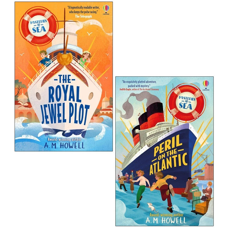 Mysteries at Sea Series By A.M. Howell 2 Books Collection Set (Peril on the Atlantic  & The Royal Jewel Plot) - The Book Bundle
