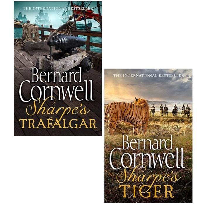 Sharpe Series 2 Books Collection Set by Bernard Cornwell (Sharpe's Tiger & Sharpe's Trafalgar)
