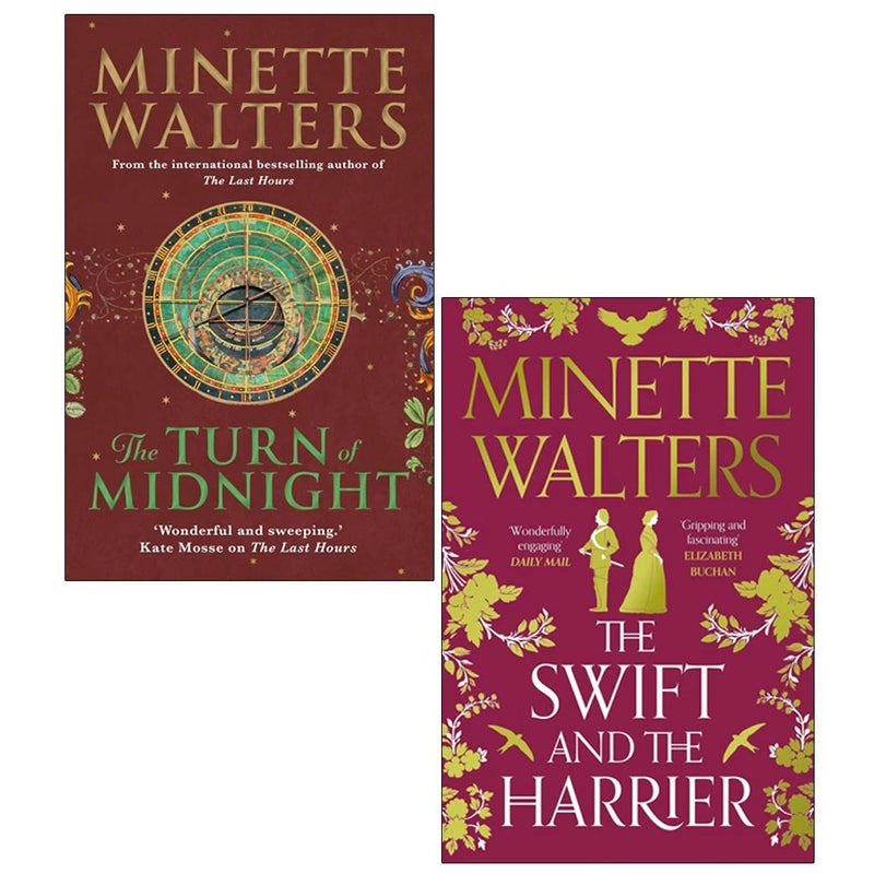 Minette Walters Collection 2 Books Set( Swift and Harrier,Turn of Midnight) - The Book Bundle