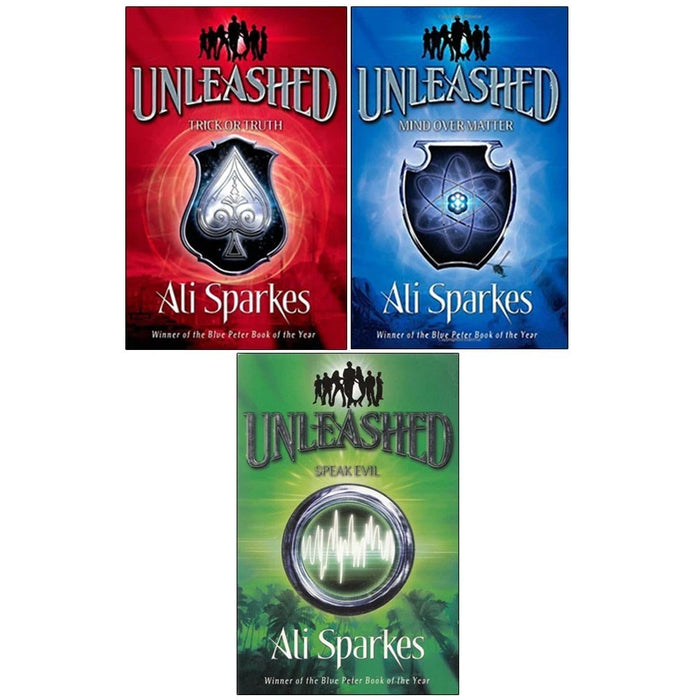 Unleashed series Ali Sparkes Collection 3 Books Set (Mind Over Matter,Trick Or Truth &Speak Evil)