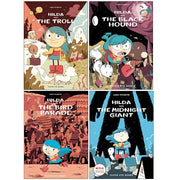 Hildafolk Comics 4 Books Collection Set by Luke Pearson (Hilda and the Black Hound,Hilda and the Bird Parade,Hilda and the Midnight Giant &Hilda and the Troll: 1) - The Book Bundle
