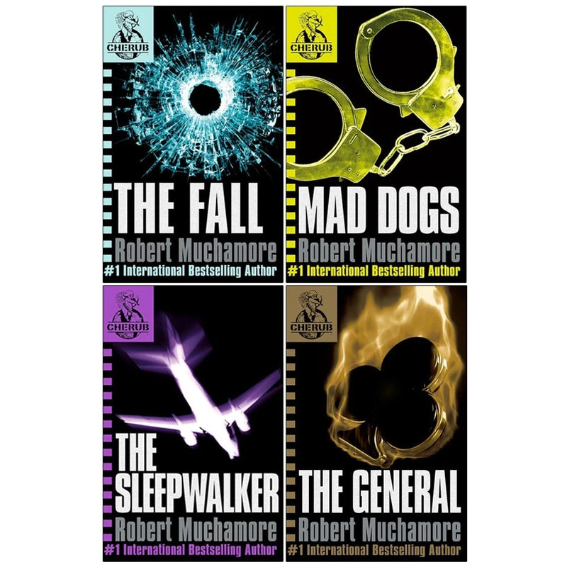 Robert Muchamore Cherub Series 2 Collection 4 Books Set(The Fall , Mad Dogs, The Sleepwalker &  The General) - The Book Bundle