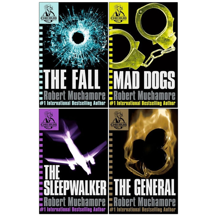 Robert Muchamore Cherub Series 2 Collection 4 Books Set(The Fall , Mad Dogs, The Sleepwalker &  The General)