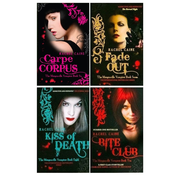 Morganville Vampires Series 2 Collection Rachel Caine 4 Books Set(Carpe Corpus, Fade Out, Kiss of Death  & Bite Club)
