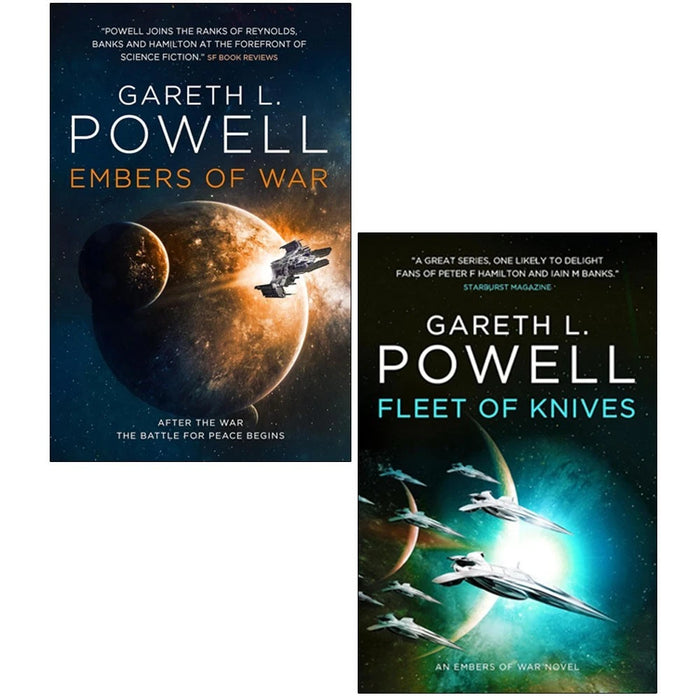 Embers of War Series 2 Books Collection Set By Gareth L. Powell(Embers of War & Fleet of Knives)
