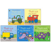 Thats Not My Touchy Feely Series Collection 5 Books Set by Fiona Watt(That's Not My Tractor, That's Not My Train ,Thats Not My Truck ,That's not my dinosaur & That's not my dragon) - The Book Bundle