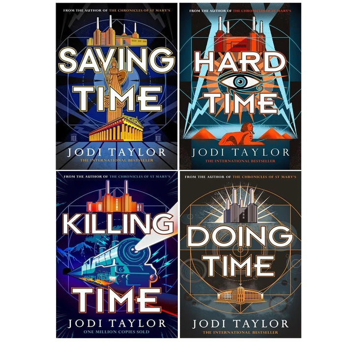 Jodi Taylor Time Police Series 4 Books Collection Set(Saving Time ,Doing Time ,Hard Time & Killing Time)