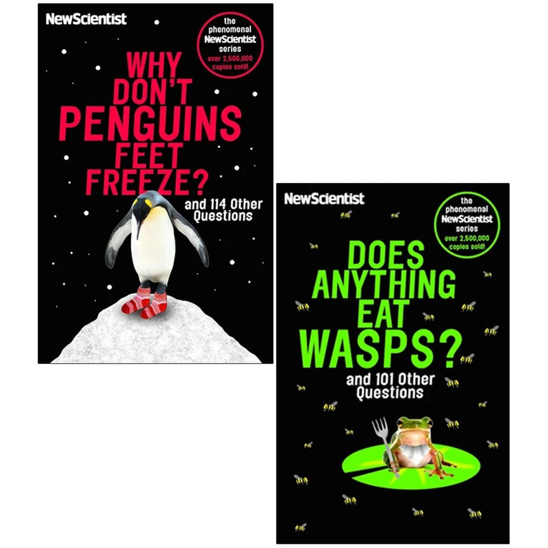 New Scientist 2 Books Collection Set(Why Don't Penguins' Feet Freeze? & Does Anything Eat Wasps) - The Book Bundle