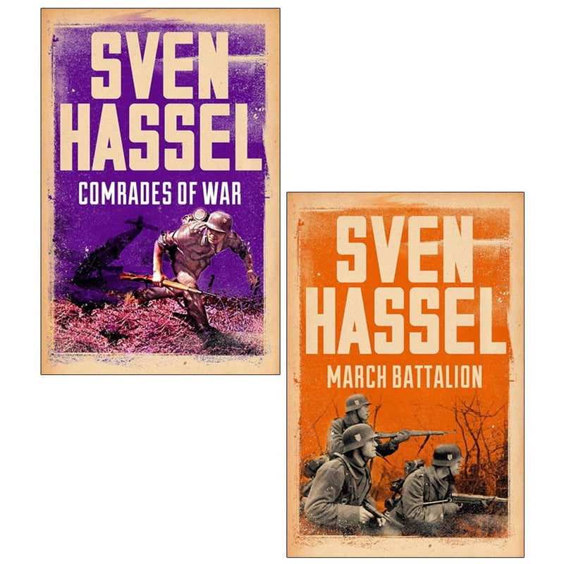 Sven Hassel 2 Books Collection Set (March Battalion, Comrades of War) - The Book Bundle