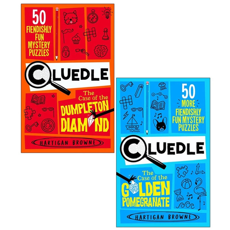 Cluedle Series Collection 2 Books Set by Hartigan Browne(The Case of the Dumpleton Diamond & The Case of the Golden Pomegranate) - The Book Bundle