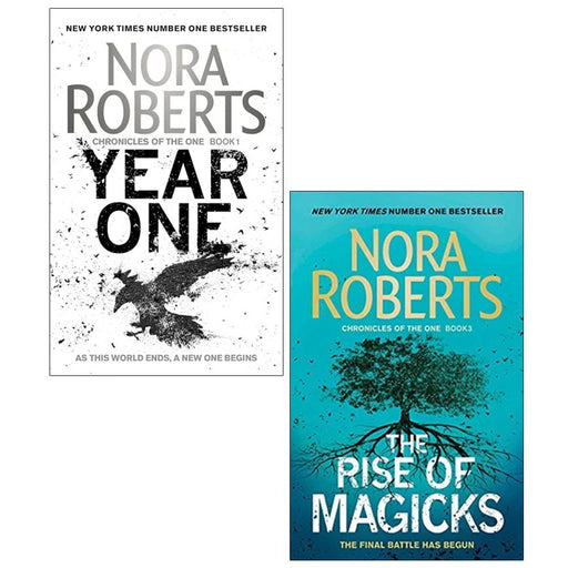Chronicles of The One Series 2 Books Collection Set by Nora Roberts(Year One &The Rise of Magicks) - The Book Bundle
