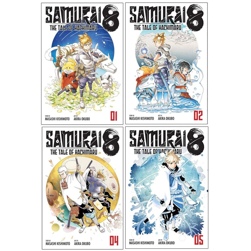 Samurai 8 Tale of Hachimaru Series 4 Books Collection Set(Samurai 8 Volume 1, Samurai 8 Volume 2,  Samurai 8 Volume 4 & Samurai 8 Volume 5) - The Book Bundle