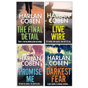 Myron Bolitar Series Collection4 Books Set by Harlan Coben( The Final Detail , Darkest Fear,  Promise Me  & Live Wire) - The Book Bundle