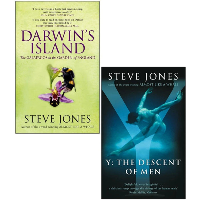 Steve Jones Collection 2 Books Set(Darwin's island  & Y the Descent of Men) - The Book Bundle
