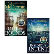 Tony hill and Carol Jordan Collection 2 Books Set by Val Mcdermid(insidious intent & out of bounds) - The Book Bundle