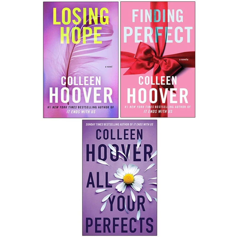 Hopeless Series 3 Books Collection Set by Colleen Hoover(Losing Hope ,Finding Perfect & All Your Perfect) - The Book Bundle