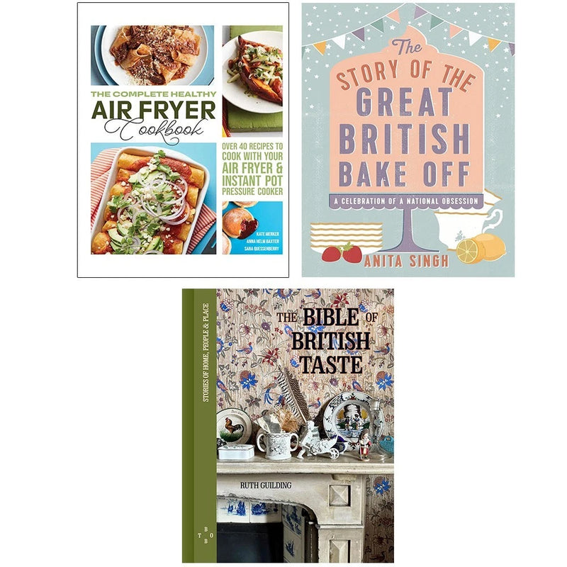 Bible of British Taste, Healthy Air Fryer,Story of The Great British 3 Books Collection Set - The Book Bundle