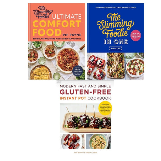 Slimming Foodie Comfort Food,Modern Fast Simple Gluten-Free Instant Pot 3 Books Collection Set - The Book Bundle