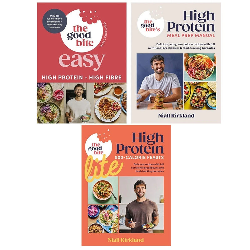 Niall Kirkland Good Bite 3 Books Collection Set (Good Bite Easy,Good Bite Lite &  Good Bite’s High Protein Meal Prep Manual) - The Book Bundle