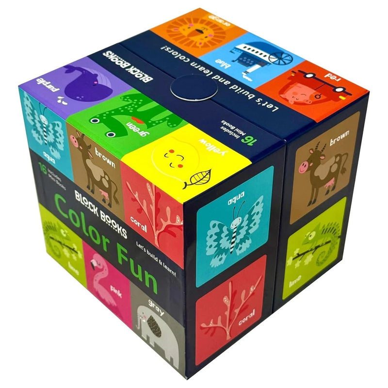 Children’s Colour Fun Learning 16 Mini Books Collection Box by Lake Press - The Book Bundle