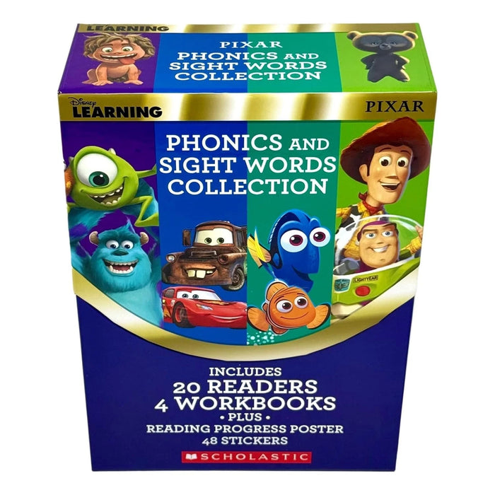 Pixar Phonics and Sight Words Collection (24 Book Set, Learning) by Scholastic - The Book Bundle