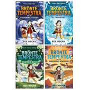 Bronte Tempestra Series illustrated book set by Bex Hogan, featuring four fantasy adventure novels in colorful cover art.