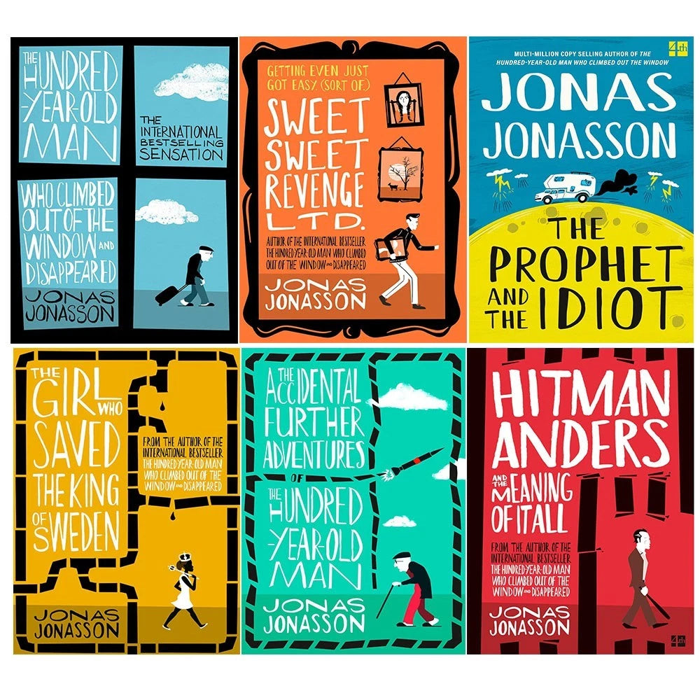 Jonas Jonasson Collection 6 Books Set(The Prophet and the Idiot, Sweet ...