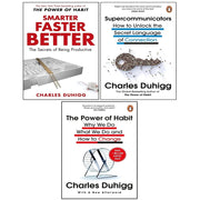 Charles Duhigg Collection 3 Books Set(Supercommunicators ,Smarter Faster Better  & The Power of Habit) - The Book Bundle