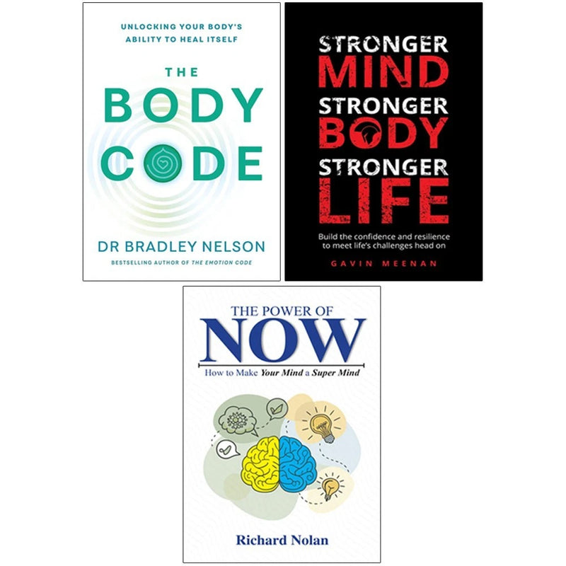 Body Code, Power of Now,Stronger Mind, Stronger Body 3 Books Collection Set - The Book Bundle