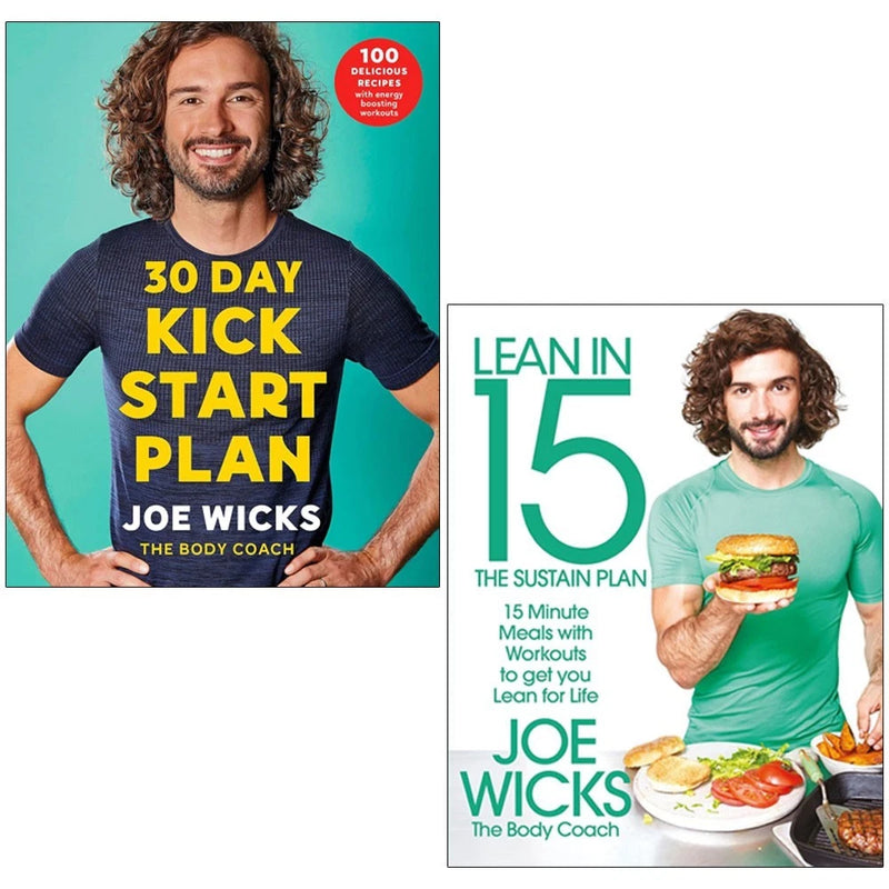 30 Day Kick Start Plan,Lean in 15 - the Sustain Plan 2 Books Collection Set - The Book Bundle