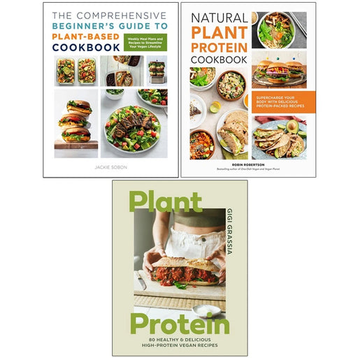 Plant Protein HB,Beginner's Guide Plant-Based,Natural Plant Protein 3 Books  Collection Set - The Book Bundle
