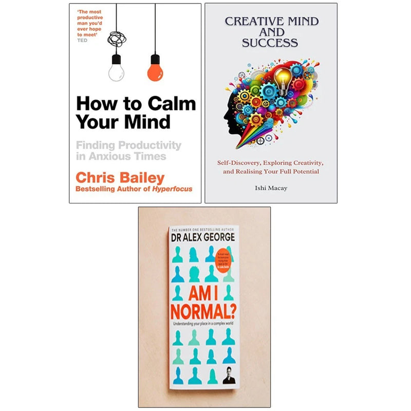 Am I Normal? HB,Creative Mind ,How to Calm Your Mind 3 Books Collection Set - The Book Bundle