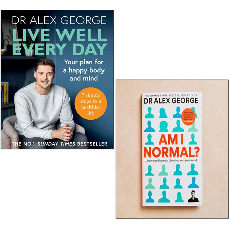 Live Well Every Day,Am I Normal? HB 2 Books Collection Set by Dr Alex George - The Book Bundle